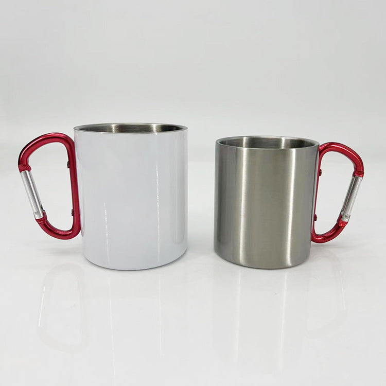 Women High-Quality Stainless Steel Drinking Cup with Carabiner Handle Kalsten