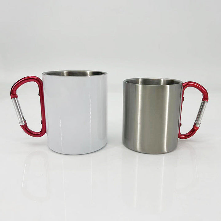 Women High-Quality Stainless Steel Drinking Cup with Carabiner Handle Kalsten