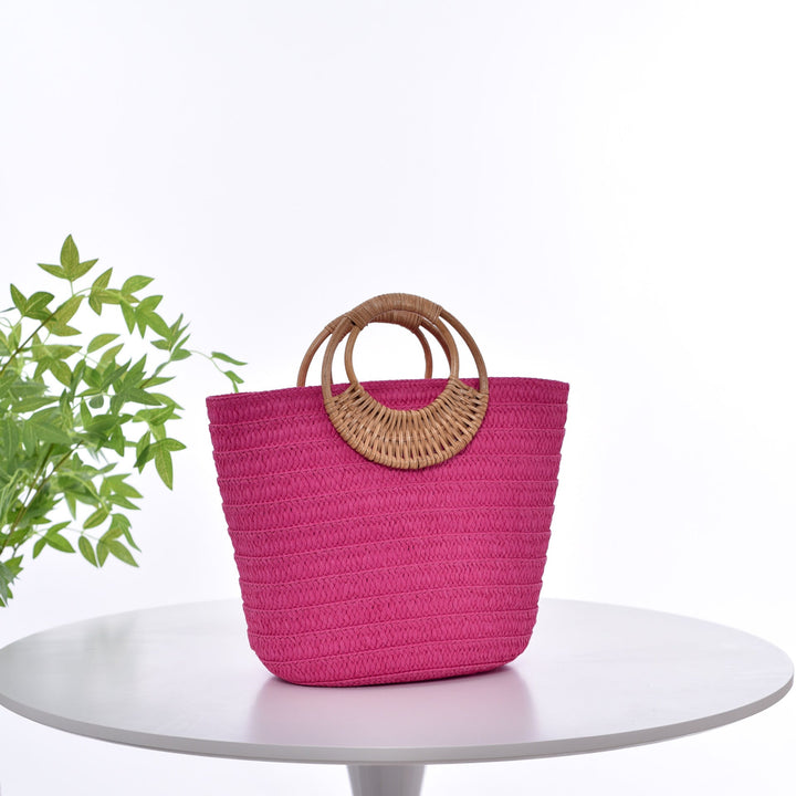 Handbag with Braided Handle Kalsten