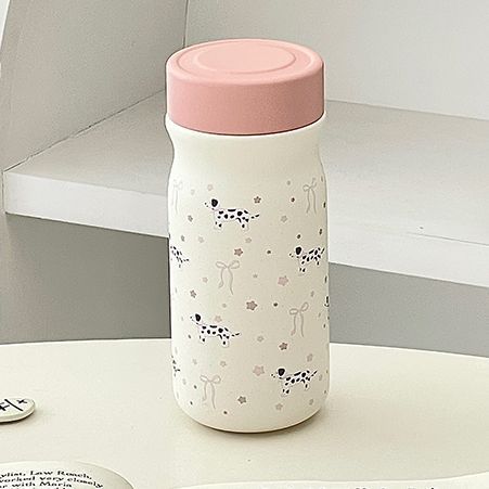 Ladies Insulated Water Bottle with Cute Dog Motif Kalsten