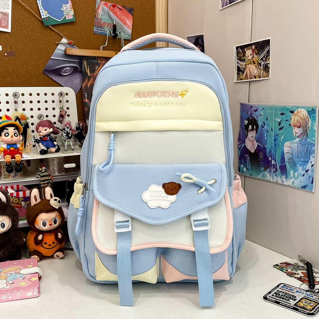 Multi-Pocket Casual School Backpack
