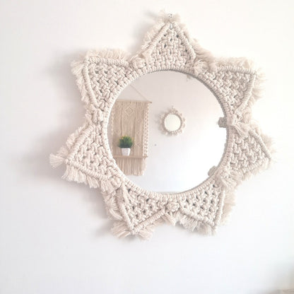 Decorative Macrame Wall Mirror Acalora
