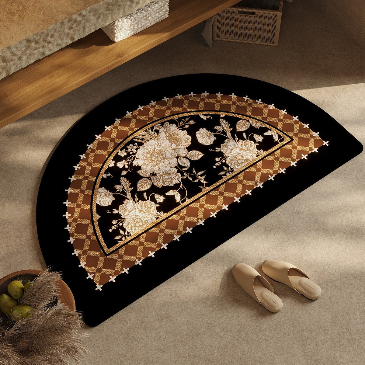 Chic Geometric Design Bath Mat