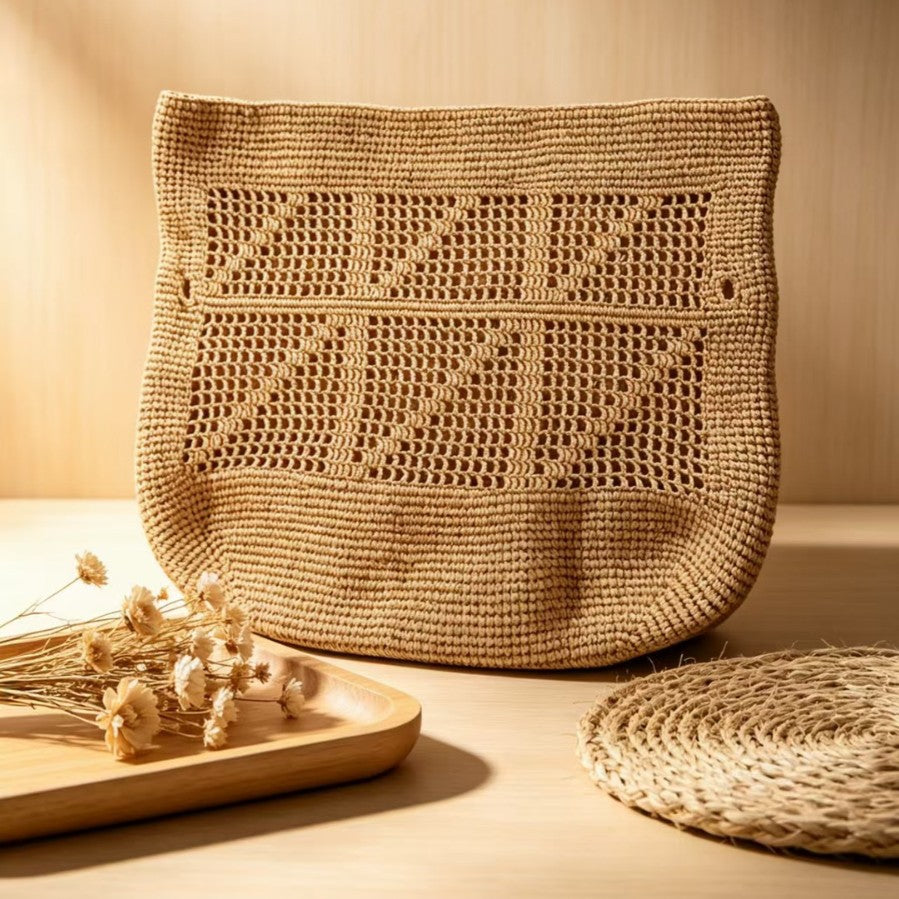 Hand-knotted shoulder bag Kalsten