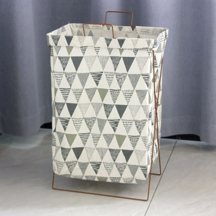 Decorative laundry basket with inspiring quotes Kalsten