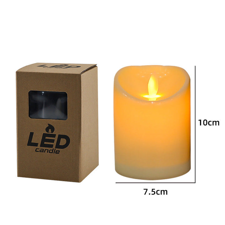 Realistic Flameless Led Wax Pillar Candle