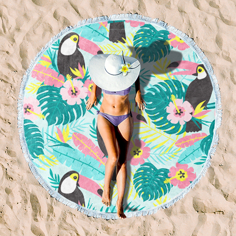 Rundstrand towel with unique sunset design Kalsten