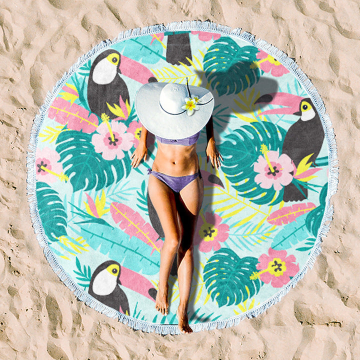 Rundstrand towel with unique sunset design Kalsten