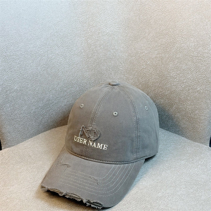 Women's Distressed Casual Adjustable Baseball Cap Kalsten