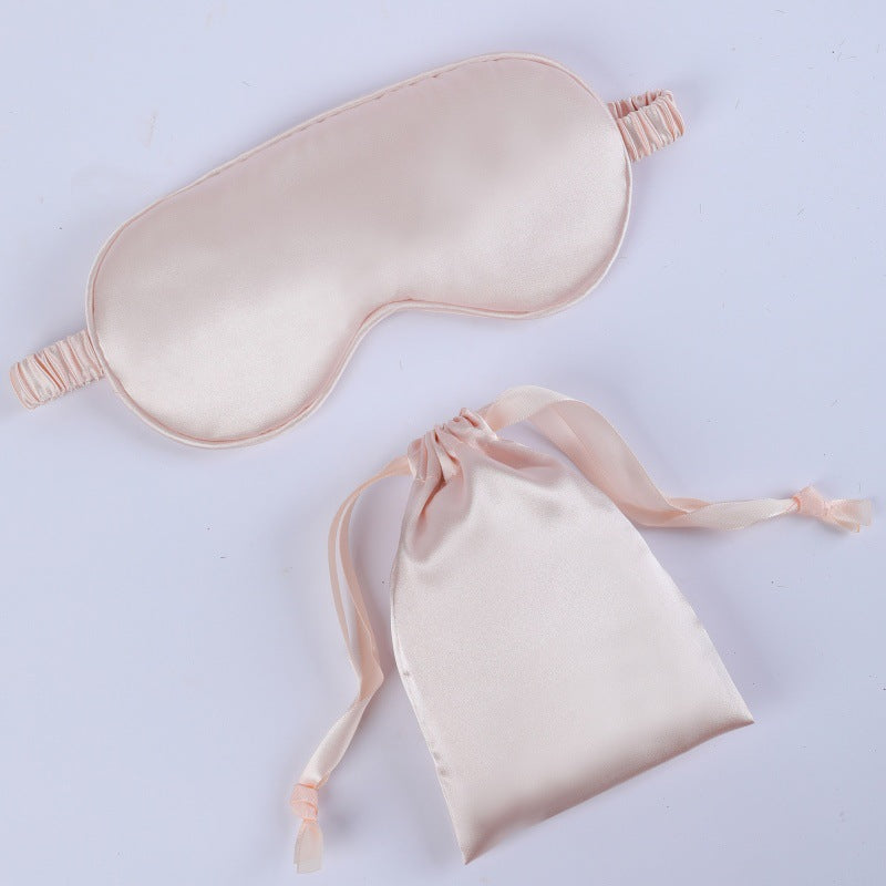 Women's nano silk sleep mask with padded eye area, adjustable elastic band, and storage pouch Kalsten