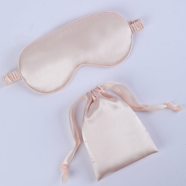 Women's nano silk sleep mask with padded eye area, adjustable elastic band, and storage pouch Kalsten