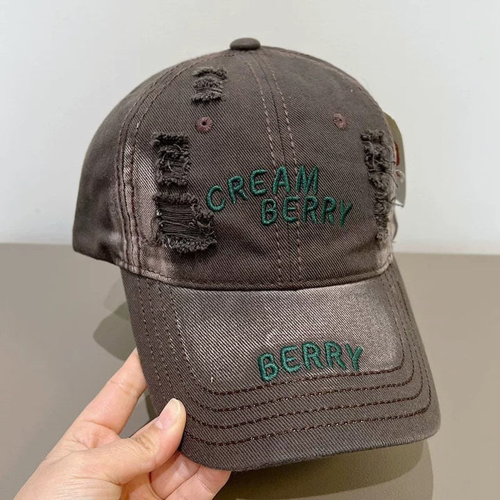 Women's Distressed Denim Baseball Hat Kalsten