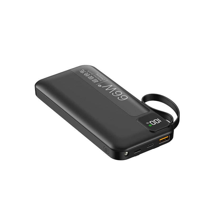 High-performance power bank with integrated charging cables and digital display Kalsten