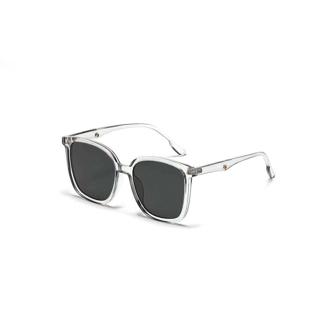 Women's stylish square sunglasses with clear frame and polarized lenses Kalsten