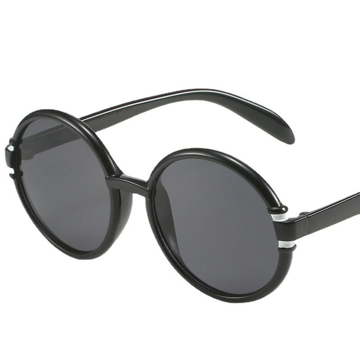 Women's round sunglasses in trendy leopard pattern with UV protection Kalsten