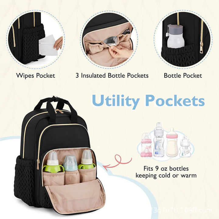 Fashionable backpack with structured design and multiple compartments Kalsten