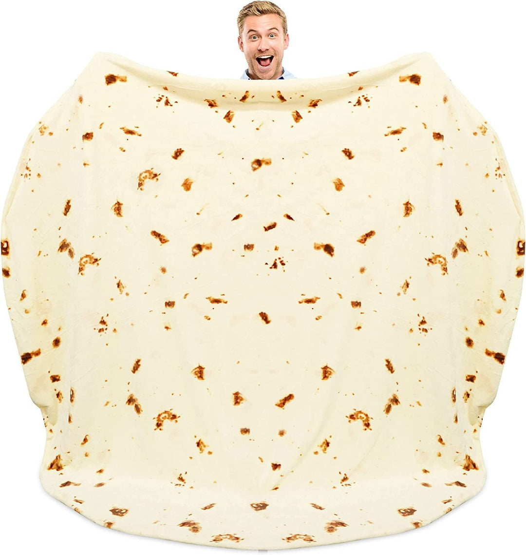 Unisex Fun Blanket in Tortilla Design Kalsten