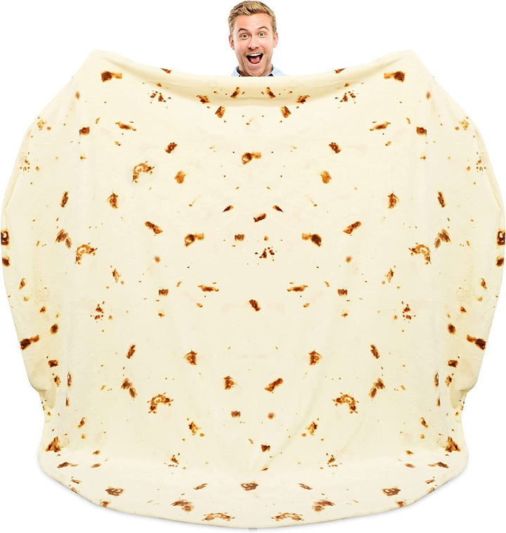 Unisex Fun Blanket in Tortilla Design Kalsten