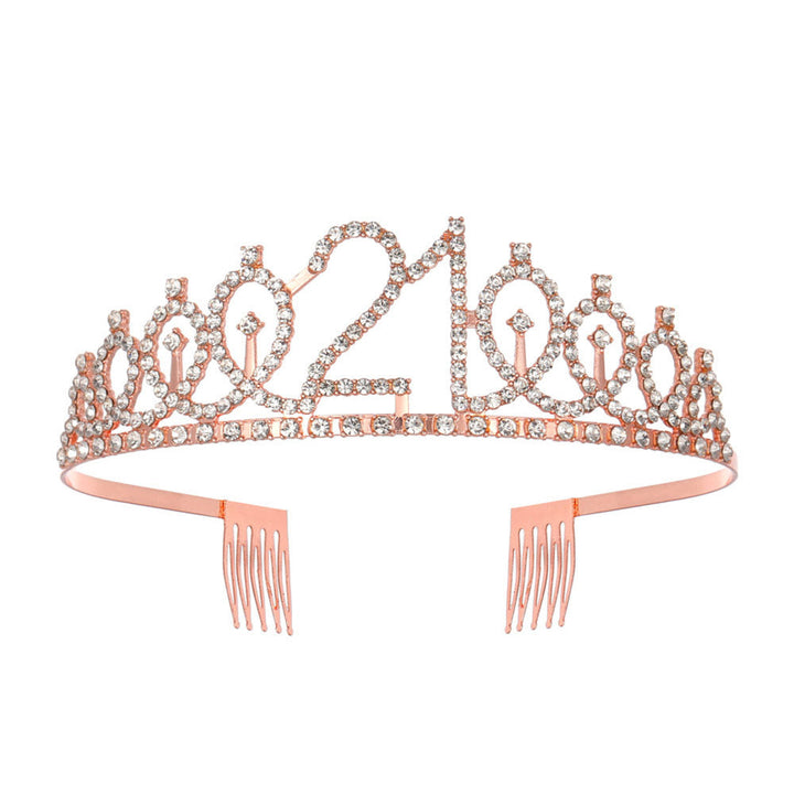Women's Crystal-Embellished Tiara with Elegant Design Kalsten