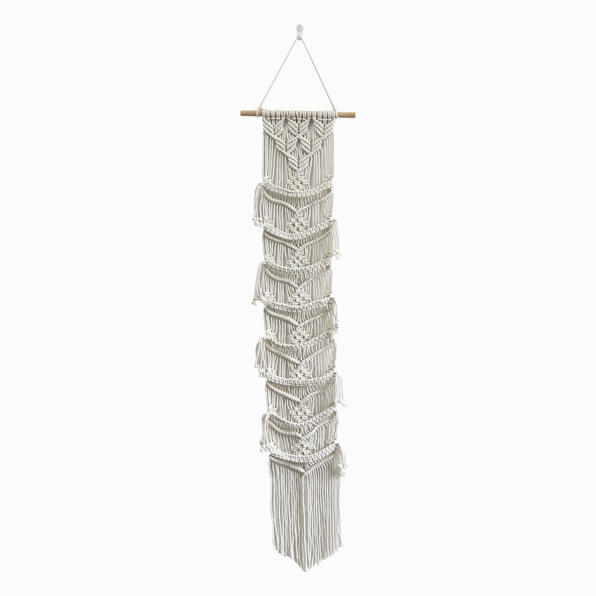 Macramé Wall Hanging with Intricate Pattern