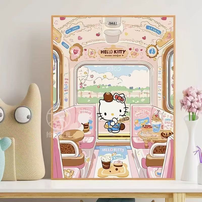 Hello Kitty-Themed Whimsical Wall Art Kalsten