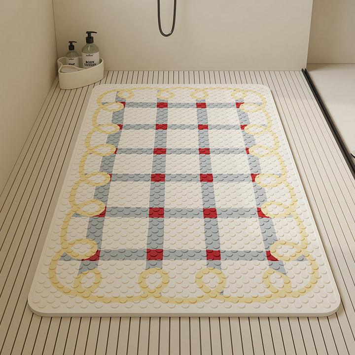 Stylish Textured Bath Mat Kalsten