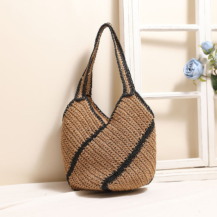 Braided beach bag with fashionable design Kalsten