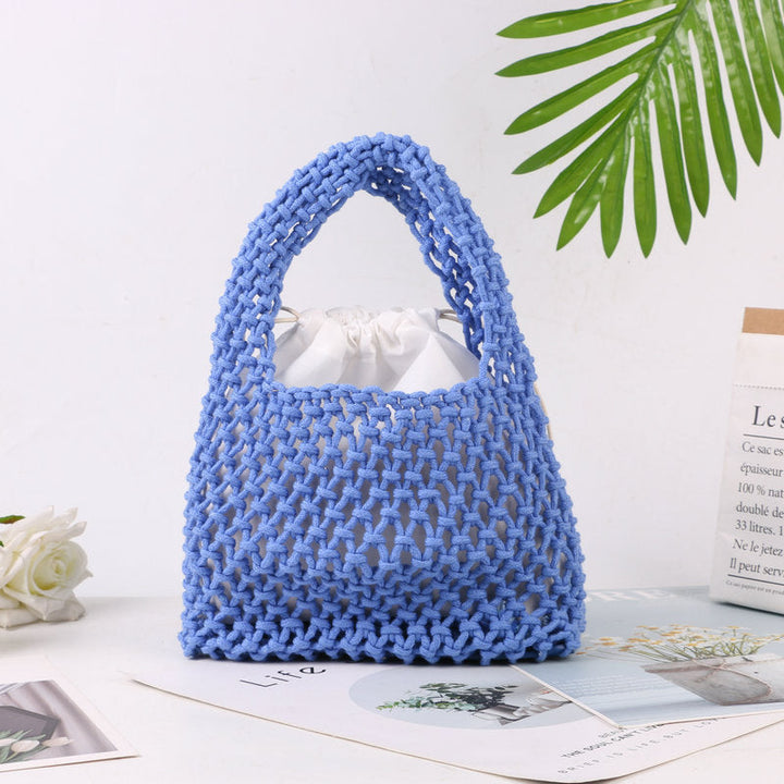 Hand-knotted tote bag made of natural cotton Kalsten