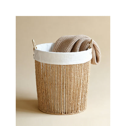 Braided basket with fabric insert Acalora