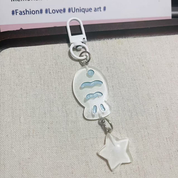 Playful keychain with fish and star motif Kalsten