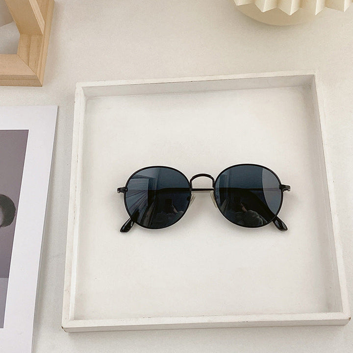 Fashion Round Sunglasses with Golden Frame Kalsten