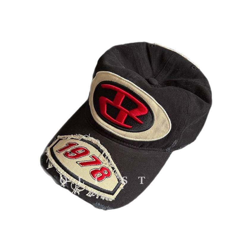 Men's Distressed Graphic Logo Baseball Cap Kalsten