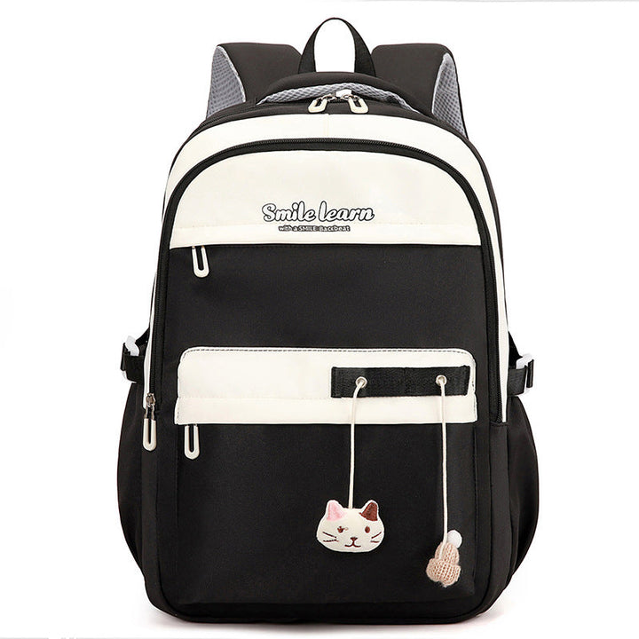 Cute Cat-Themed School Backpack