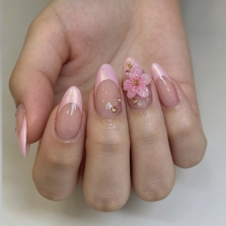 Artificial nails with floral 3D design Kalsten