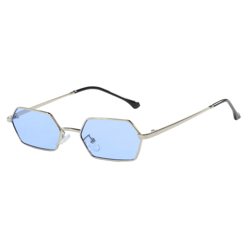 Women's hexagonal sunglasses with elegant metal frame and UV protection Kalsten