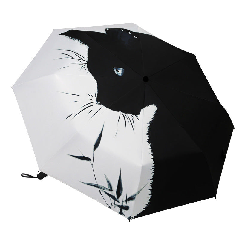 Women’s Automatic Umbrella with Cat Design Kalsten