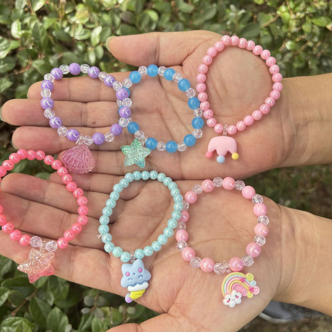 Cute bracelet with elephant charm Made of glass Kalsten