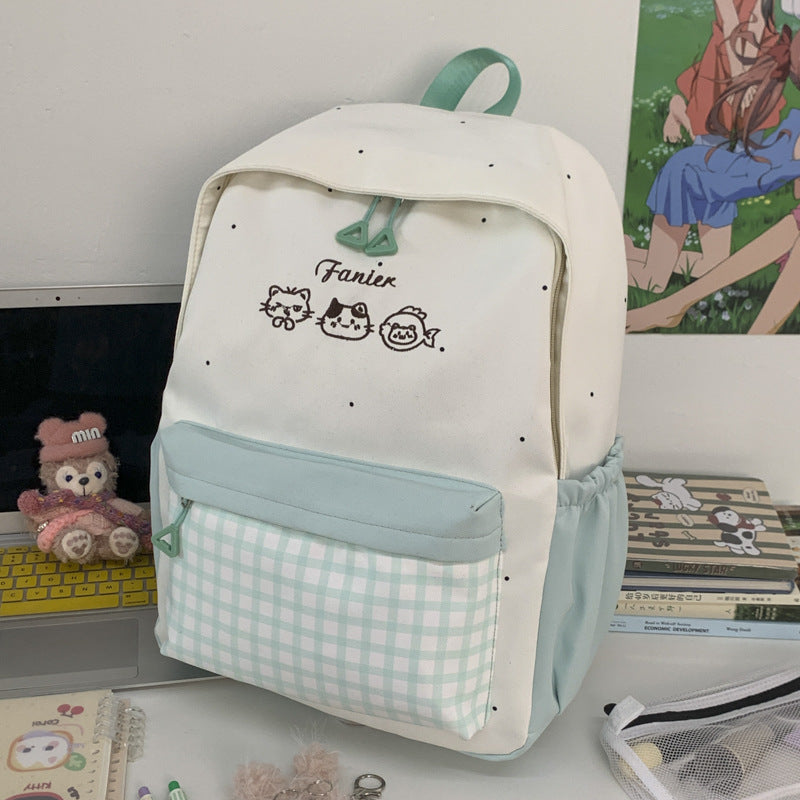Cute Animal Embroidered Backpack Kalsten