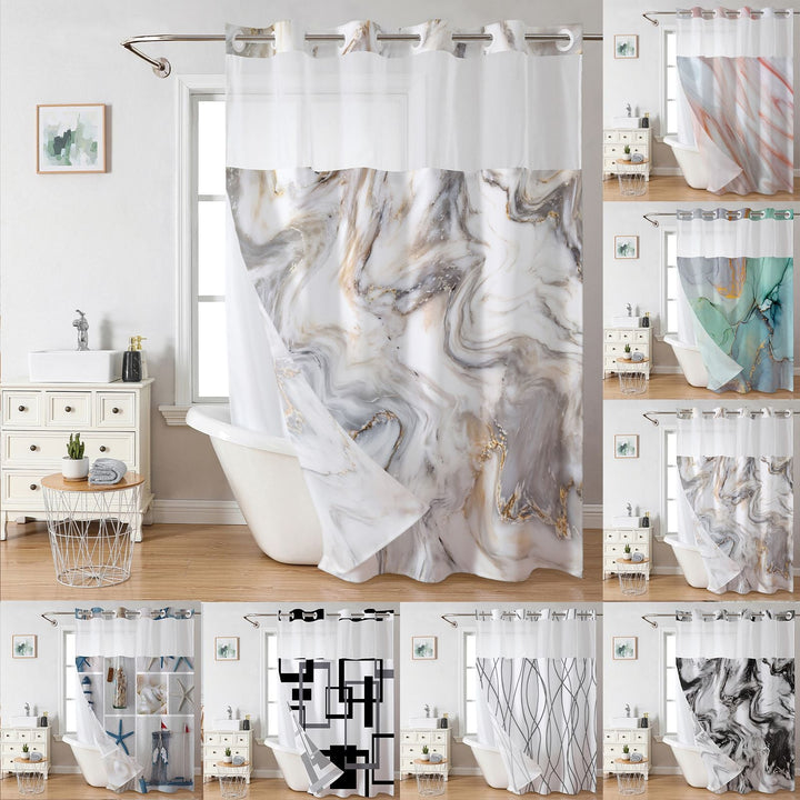 Luxury Marble Design Shower Curtain Kalsten
