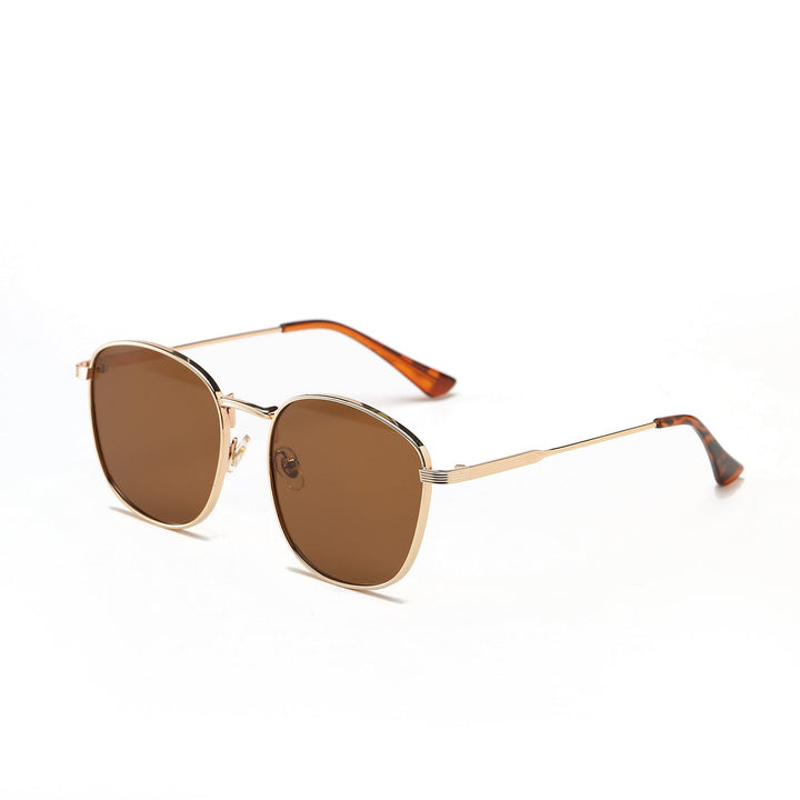 Women's fashionable hexagon sunglasses with luxurious metal frame Kalsten