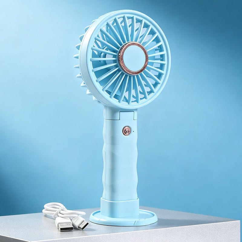 Women's portable handheld fan with powerful battery and innovative spray function Kalsten