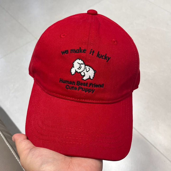 Men's Casual Embroidered Puppy Design Baseball Cap Kalsten
