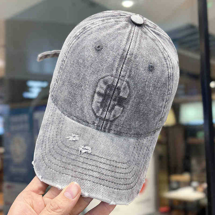Men's Distressed Denim Baseball Cap Kalsten 1784188308