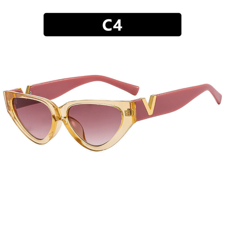 Women's Cat-Eye Sunglasses with modern stripe pattern and elegant accent Kalsten