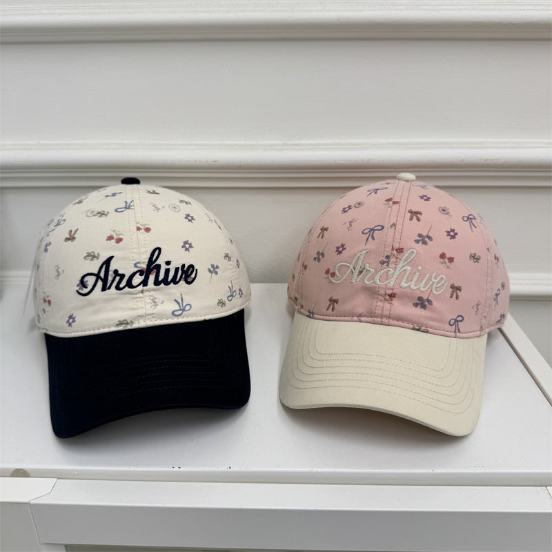 Women's Floral-Embroidered Baseball Cap Kalsten