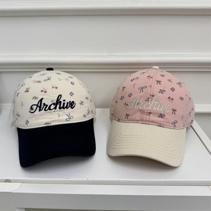 Women's Floral-Embroidered Baseball Cap Kalsten
