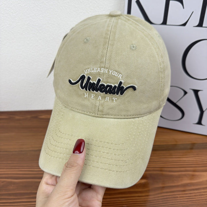 Women's Embroidered Heart Graphic Baseball Cap Kalsten