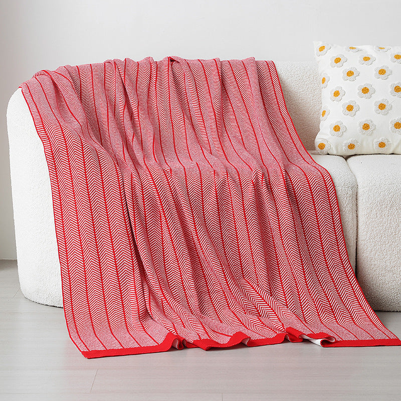 Ladies cuddle blanket with zigzag pattern Kalsten