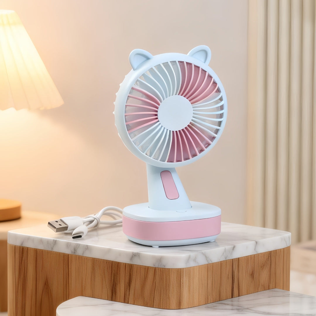 Women's Portable Table Fan with Creative Animal Ears Kalsten