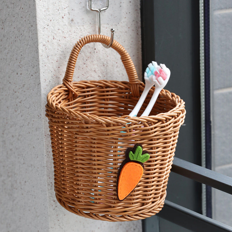 Unisex Braided Storage Basket with Sturdy Handle Kalsten